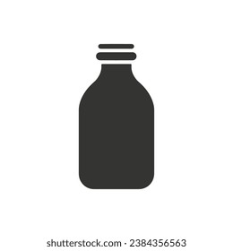 Icono de la leche en fondo blanco - Ilustración vectorial simple