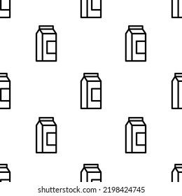 patrón de icono de leche. Patrón de leche sin foco sobre fondo blanco.