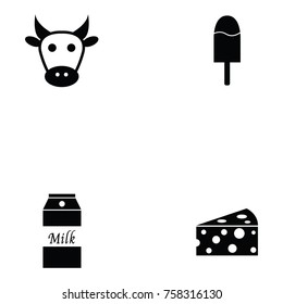 milk icon set