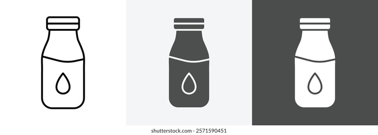 Milk icon set vector art