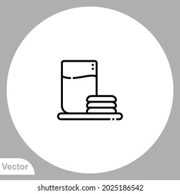 Milk icon sign vector,Symbol, logo illustration for web and mobile