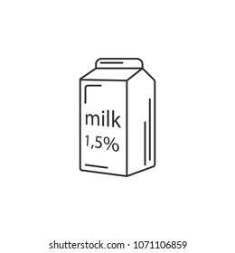 Milk icon. Simple element illustration. Milk symbol design template. Can be used for web and mobile on white background