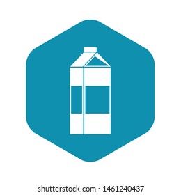 Milk icon. Simple illustration of milk vector icon for web