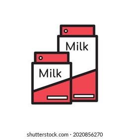 Milchsymbol, einfache Vektorgrafik