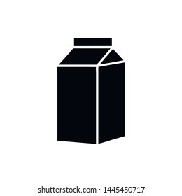 Milk icon template design trendy. Flat vector illustration in black on white background. EPS 10