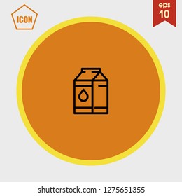 Milk icon vector
