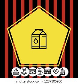 Milk icon vector