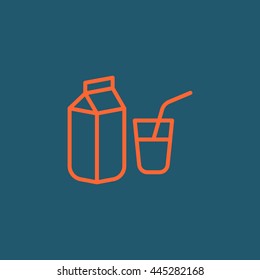 Milk Icon Vector