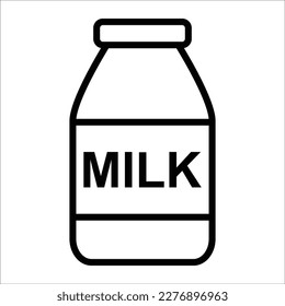 Vektordesign-Vorlage für Milchsymbol