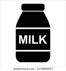 Vektordesign-Vorlage für Milchsymbol