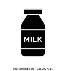 Milchsymbol, Vektordesign-Vorlage einfach und sauber