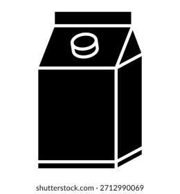 Plantilla de diseño de Vector de icono de leche – Símbolo de bebida fresca simple