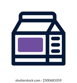 milk icon. vector dual tone icon for your website, mobile, presentation, and logo design.