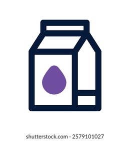 milk icon. vector dual tone icon for your website, mobile, presentation, and logo design.