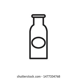 Milk icon vector flat illustration