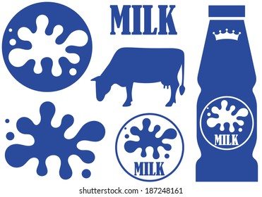 Milk Icon. Vector Illustration