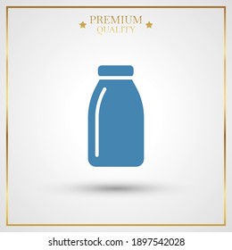 icono de leche. Ilustración del vector EPS 10.