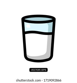 Milk icon vector illustration logo template for many purpose. Isolated on white background.