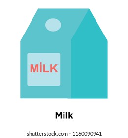 Milk icon vector isolated on white background, Milk transparent sign