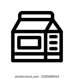 milk icon. vector line icon for your website, mobile, presentation, and logo design.