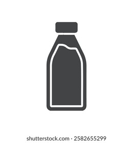 milk icon vector symbol black and white