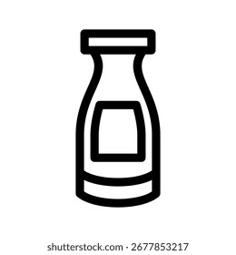 Ilustración de diseño de símbolo de Vector de icono de leche