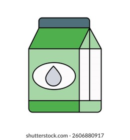 milk icon with white background vector stock illustration
