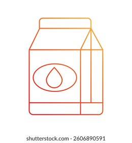 milk icon with white background vector stock illustration