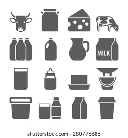 Milk icons