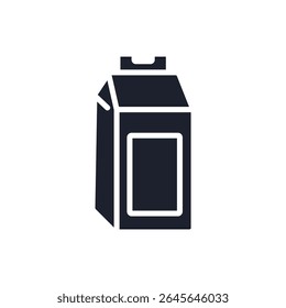 milk icons isolated on White Background. Flat style design