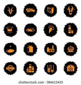 Milk icons set for web sites and user interface