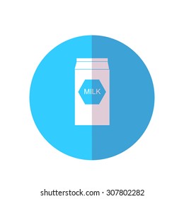 milk illustration over color background