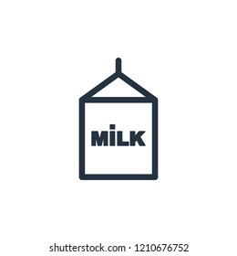 Milk isolated icon on white background, 400 coffee set, logo and sign