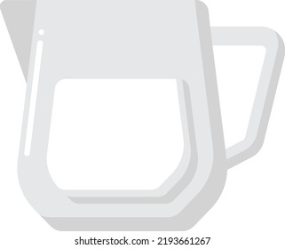 ilustración vectorial de dibujos animados de jarra de leche