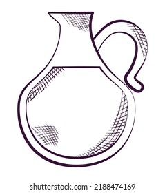 milk jar design over white