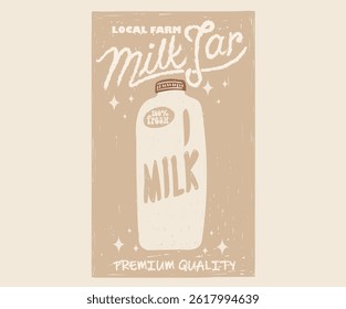 Milk jar and glass design for fashion, top, dress, graphics, slogan tee, posters and others. Milk jar abstract modern painting.