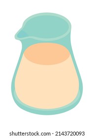 Milk In Jar Icon Isometric