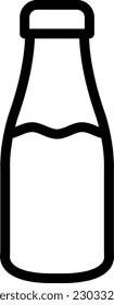 Ilustración de diseño de iconos vectores de jarra de leche