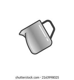 ilustración vectorial de la herramienta de café de jarra de leche