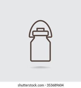 milk, milk jug icon