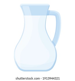 Milk jug icon. Cartoon of milk jug vector icon for web design isolated on white background