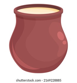 Milk jug icon cartoon vector. Madrid gastronomy. Spanish food