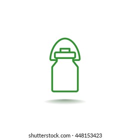 Milk jug icon Flat.