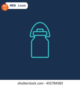 Milk jug icon Flat.