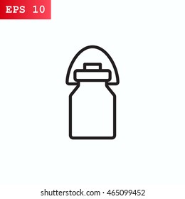 Milk jug icon Flat.