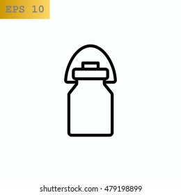 Milk jug icon Flat.