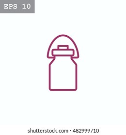 Milk jug icon Flat.