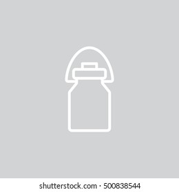 Milk jug icon Flat.