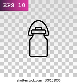 Milk jug icon Flat.