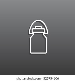 Milk jug icon Flat.